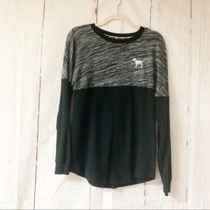 PINK black long sleeve shirt xs